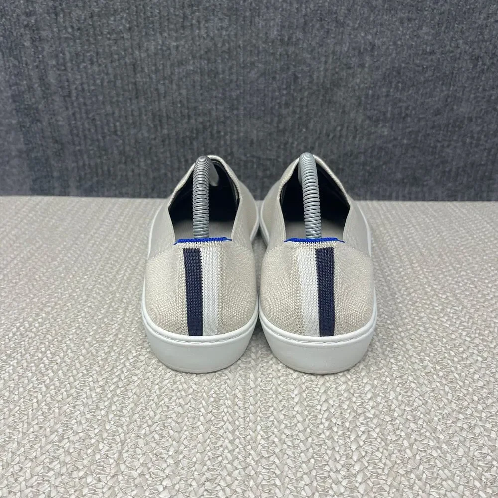 Rothy’s The Slip On Sneaker Sand Ivory Cream Flat Shoes Women’s Size 9.5 US